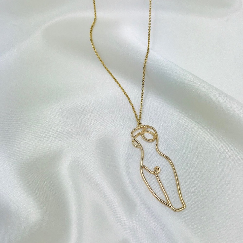 Gold Female Body Necklace